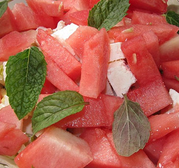 Wassermelonen-Feta-Salat